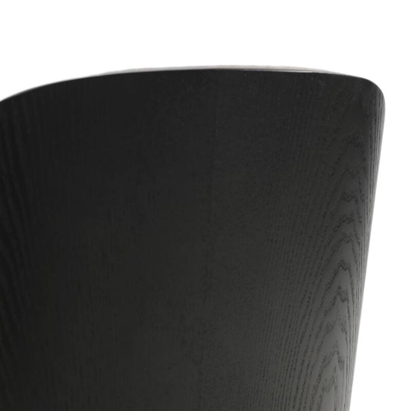 Dining Chair with Upholstered Seat Side Chair with MDF Wood Frame in Steel Set of 4