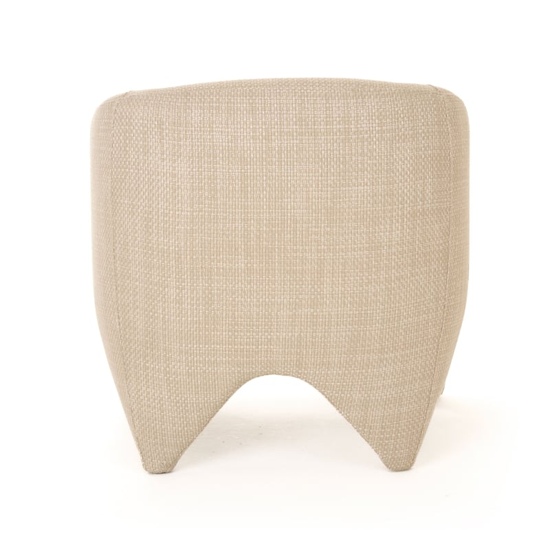 Modrest Halton Modern Beige Fabric Accent Chair