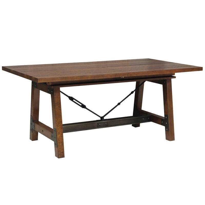 5pc Dining Table with Extension Leaf and 4 Side Chairs