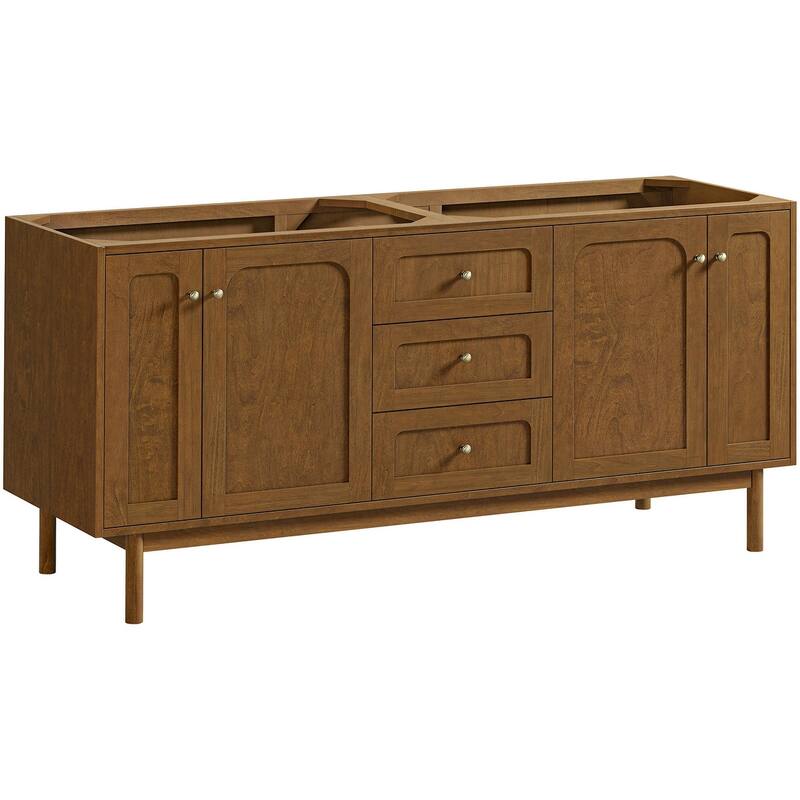 James Martin Vanities 545-V72-3VSL Laurent 72" Double Basin Poplar