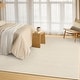preview thumbnail 1 of 8, DKNY Pure Rows Handwoven Farmhouse Wool Indoor Rug 5'3" x 7'3" - Ivory