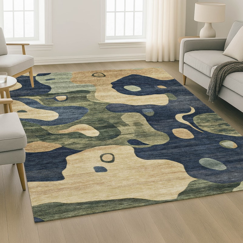 Premium Washable Super Soft Abstract Kali Mayfield Rug
