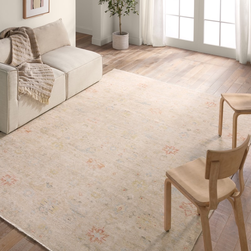 Erena Floral Cream/Blue Rug - 8' 10" x 11' 9" - Runner/Rectangle