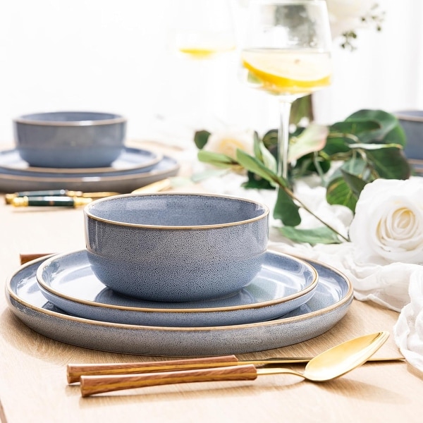 12/18/24 pieces shatterproof and scratch-resistant ceramic plate