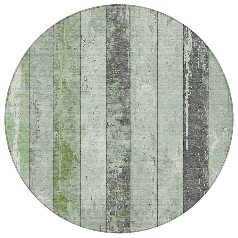 HomeRoots Striped Transitional Rectangle Outdoor Rug