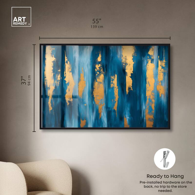 Dark Texture Golden Touch II Shadowbox by Art Remedy