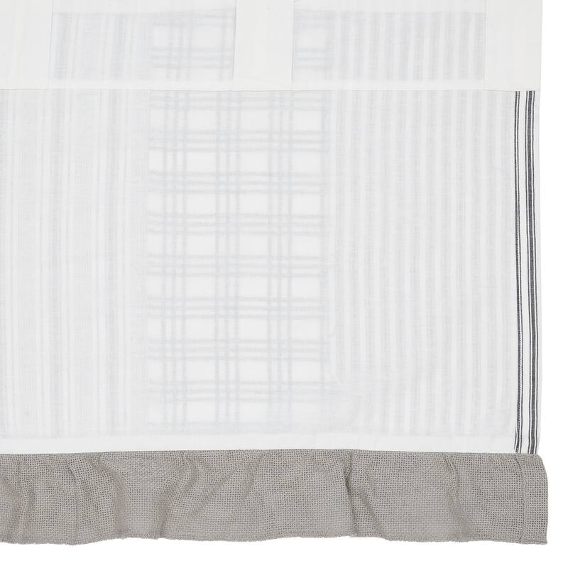 Sawyer Mill Black Patchwork Valance 19x90 - M