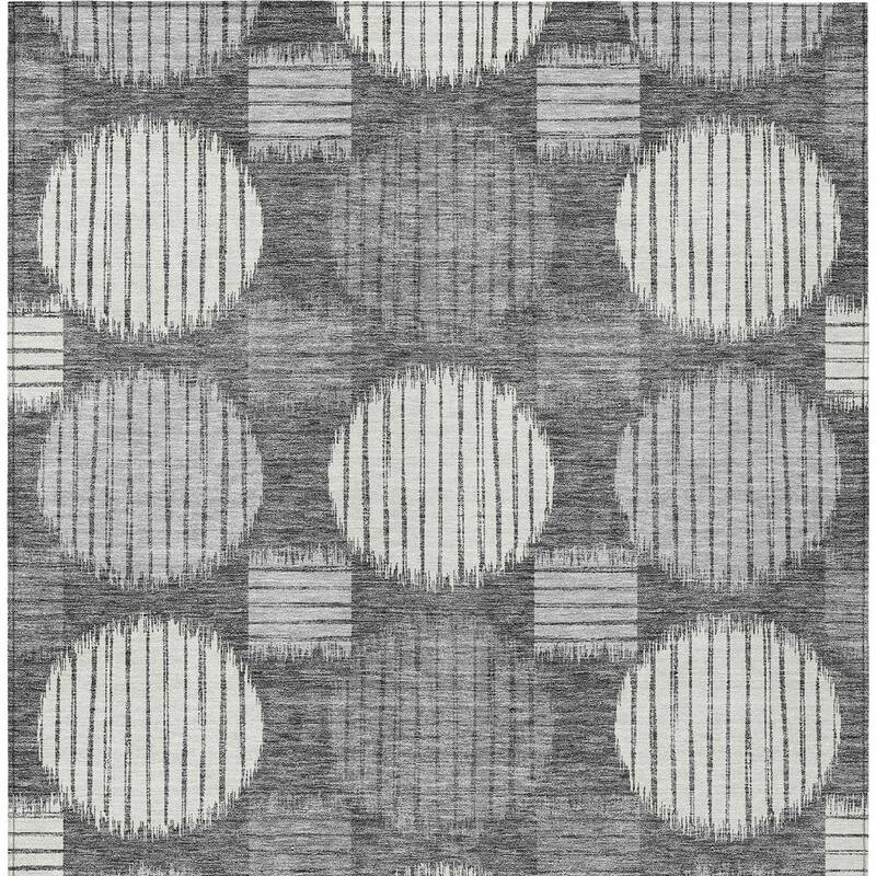 HomeRoots Geometric Transitional Rectangle Outdoor Rug