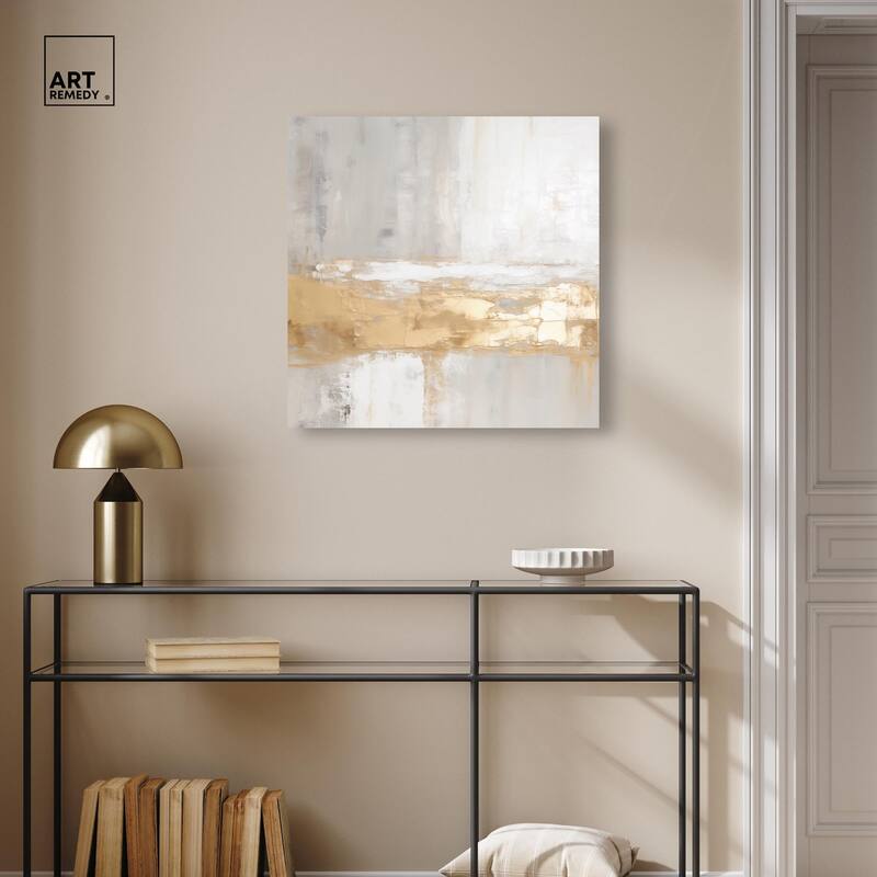 Melted Goldscape III Canvas by Art Remedy, Gallery Wrapped