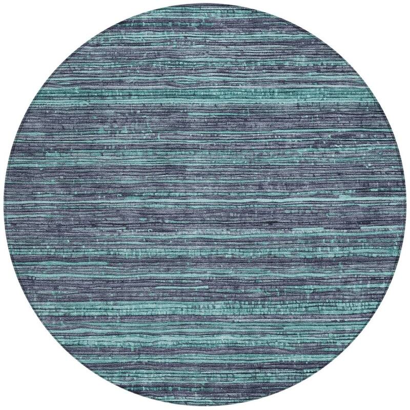 HomeRoots Striped Transitional Rectangle Outdoor Rug