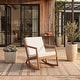 preview thumbnail 7 of 89, SAFAVIEH Outdoor Patio Furniture Vernon Rocking Chair w/ Cushion - 25.6" W x 37.7" D x 30.7" H