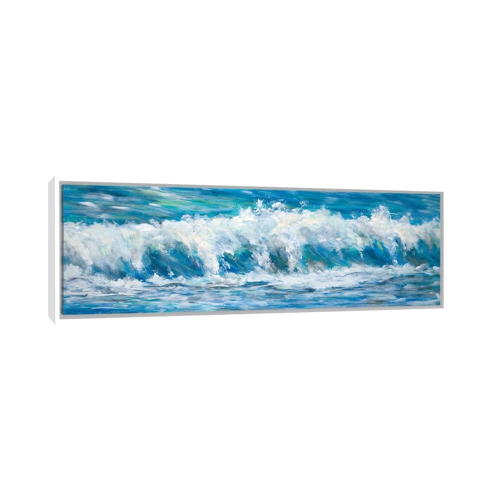 iCanvas "Big Ocean Waves" by Julie Derice Framed Canvas Print