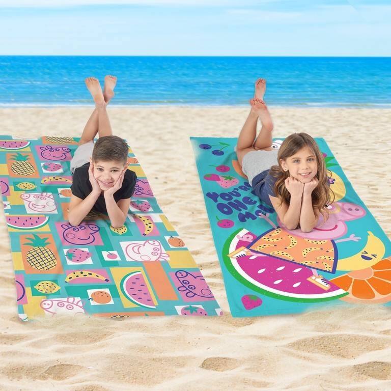 Peppa Pig Fruit Salad One In A Melon 2PK Beach Towels - 30" x 60"