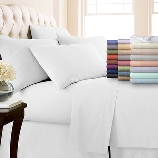 No-slip Ultra-soft Deep Pocket 6-piece Bed Sheet Set