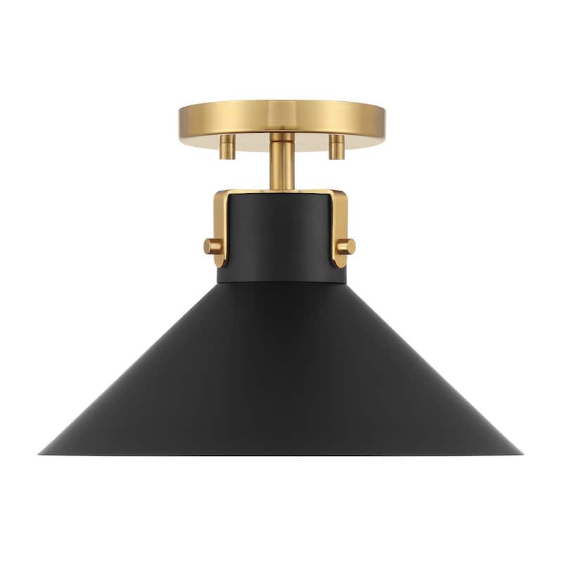 1-Light Ceiling Light and Brass By Trade Winds