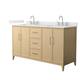 Option White Oak, Nickel Trim, Giotto Quartz Top