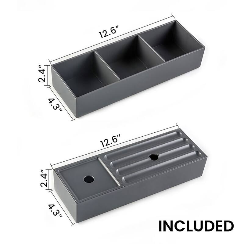 36" Etna Floating Vanity with White Ceramic Sink, Striped Black Oak Texture, Curved Edges