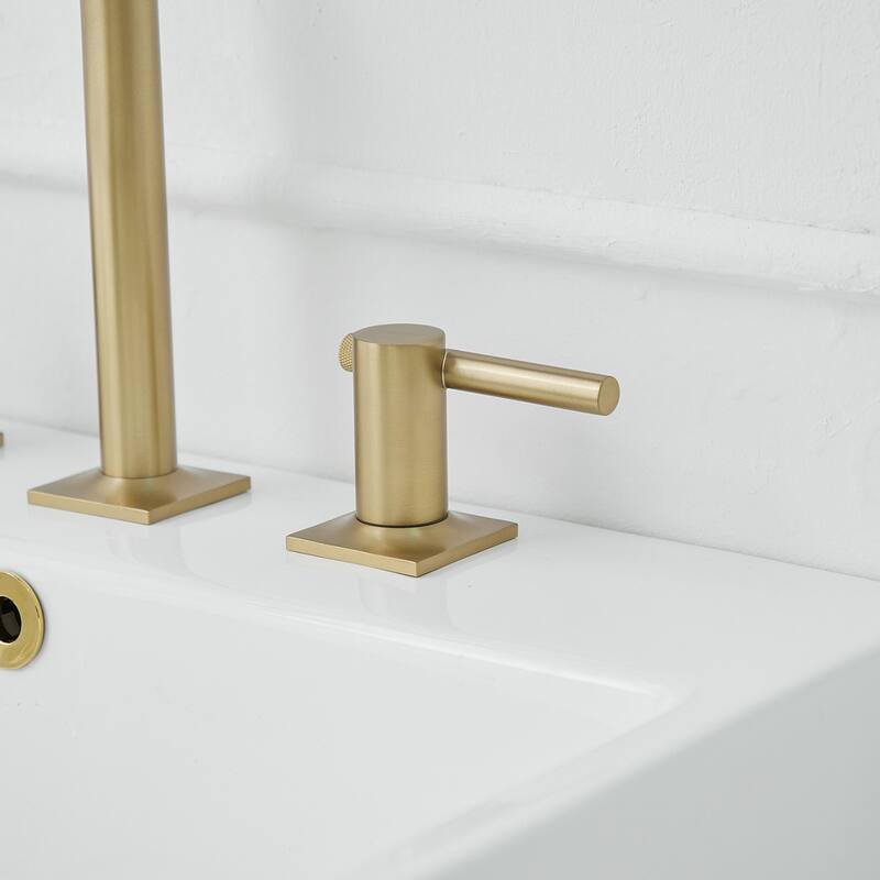 Two-Handle Faucet with Pop-Up Spout