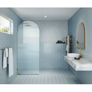 Glass Warehouse ARC-FL-34 Maven 86-3/4" High x 34" Wide Shower Screen