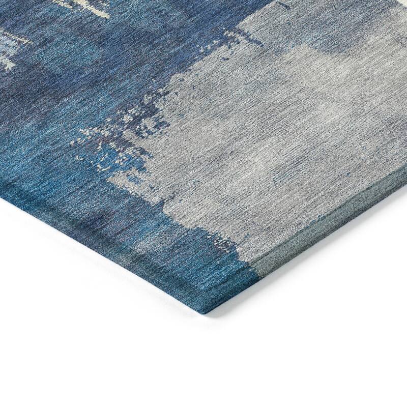 Machine Washable Indoor/ Outdoor Contemporary Fusion Chantille Rug