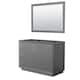 Option Dark Gray, Satin Bronze Trim, No Top