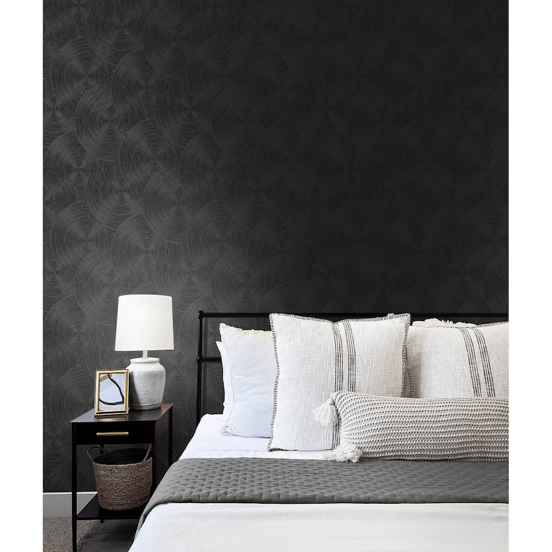 Seabrook Designs Swirl Geometric Prepasted Wallpaper - 20.9 in W x 33 ft. L