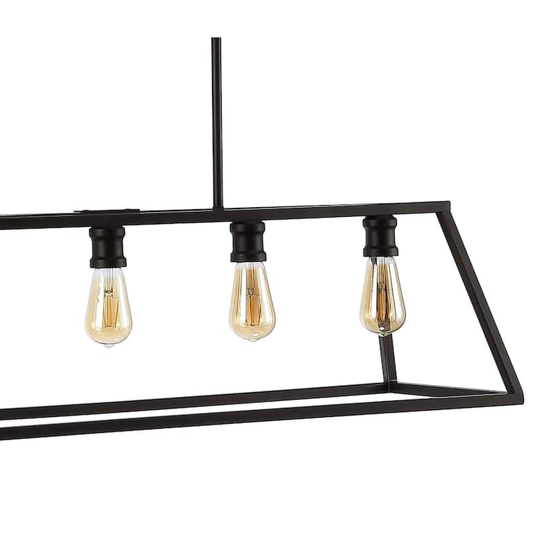 Staunton 38" 5-Light Adjustable Iron Farmhouse Vintage LED Dimmable Pendant, by JONATHAN Y