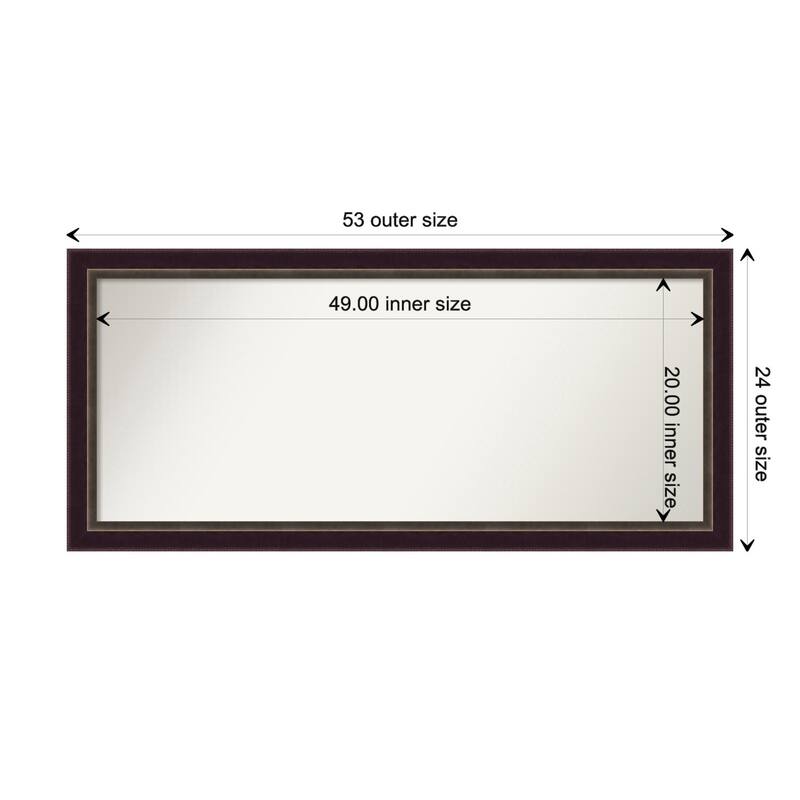 Oversized Wall Mirror Choose Your Custom Size - Signore Bronze Frame