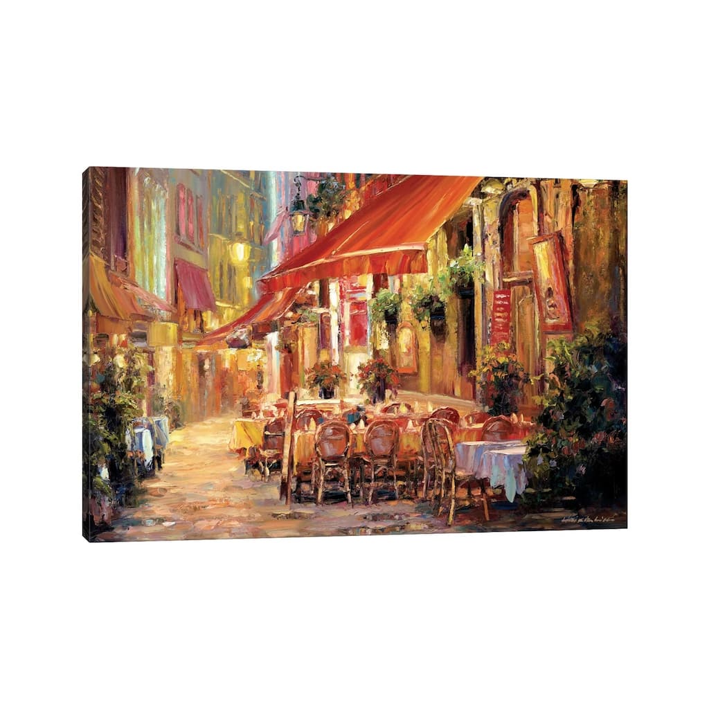 iCanvas "Cafe in Light" by Haixia Liu Canvas Print