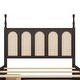 preview thumbnail 12 of 12, Mid-Century Rattan Bed Trundle Platform Bed Queen Wood Bed Frame and Twin Size Trundl with 2 Drawer Underneath, Classic Espresso