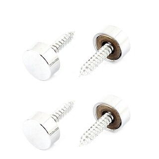 20mm Dia 304 Stainless Steel Domed Head Mirror Screw Cap Nails Silver - Foto 8