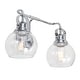 preview thumbnail 1 of 25, Bolha Metal/ Bubbled Glass Vanity Light, Chrome by JONATHAN Y 2-Light