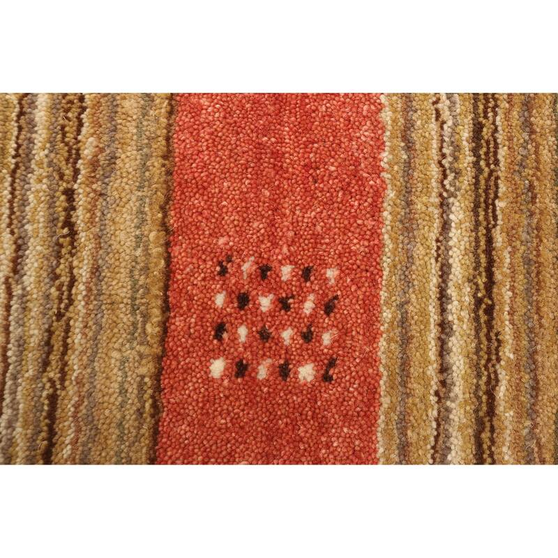 ECARPETGALLERY Hand Loomed Kashkuli Gabbeh Multi Color Wool Rug - 3'11 x 5'11