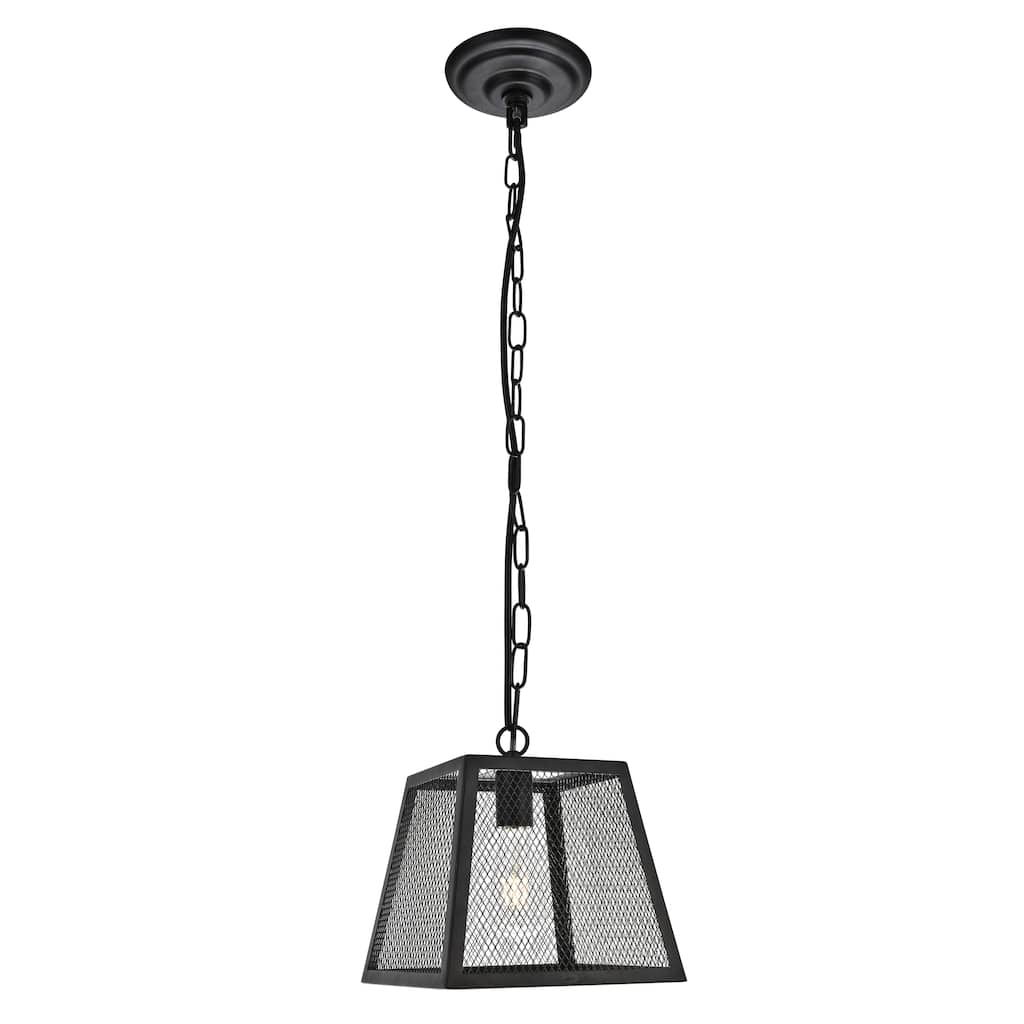 Talon Collection Pendant D9.8 H10.4 Lt:1 Matte Black Finish