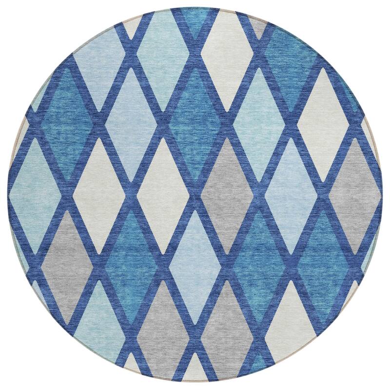 HomeRoots Geometric Transitional Rectangle Outdoor Rug