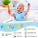 preview thumbnail 3 of 7, 2 Pack Silicone Baby Bibs with Spoon and Fork