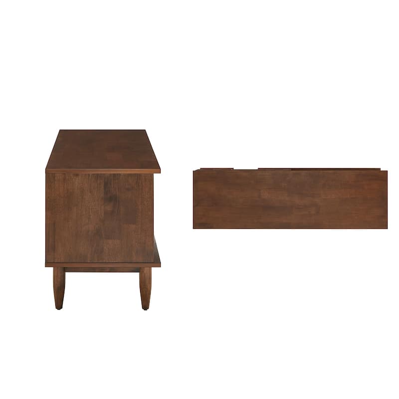 Bardolino Mid-Century Wood 2-Drawer TV Stand - 59-Inch