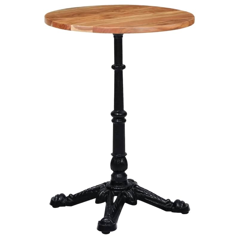 vidaXL Bistro Table Leg Black Cast Iron Standard Durable - 20.5 x 20.5 x 28.3 in