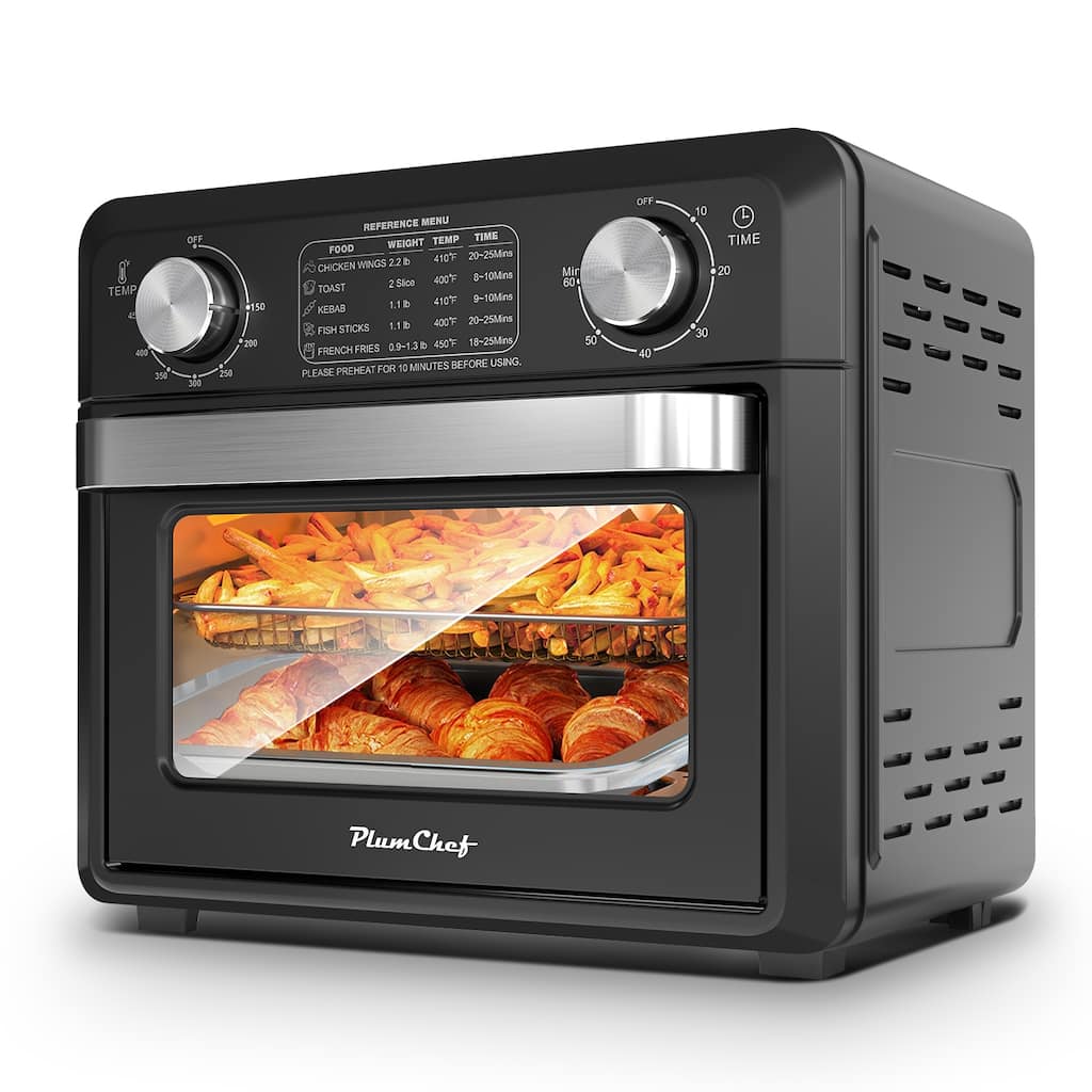 Compact Air Fryer Toaster Oven 11QT, 2 Slice Toast, Countertop Oven, Broil, Toast, Bake, Air Fry, Oil-Free,60-Minute Timer