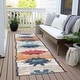 preview thumbnail 63 of 84, Machine Washable Indoor/Outdoor Tribal Global Chantille Rug Navy - 2'3" x 7'6"