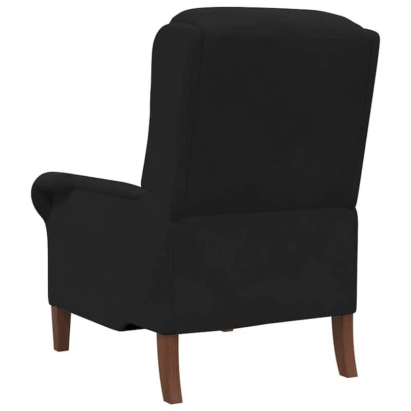 vidaXL Dark Gray Armchair Dark gray/Black Fabric with wood Standard - 29.9 x 37 x 40.2