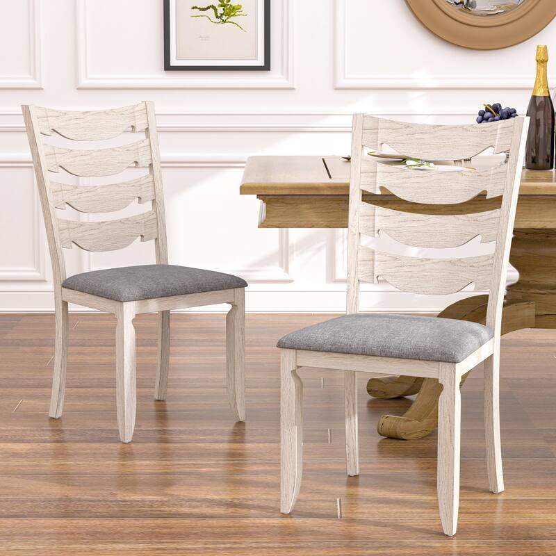 100% Solid Oak Wood Dining Chairs by VECELO, Dining Chairs Set of 2/4/6, Kitchen Dining Chairs with Sturdy Solid Wood Frame