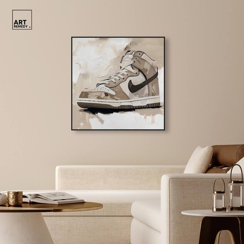 Light Tans Sneaker Canvas by Art Remedy