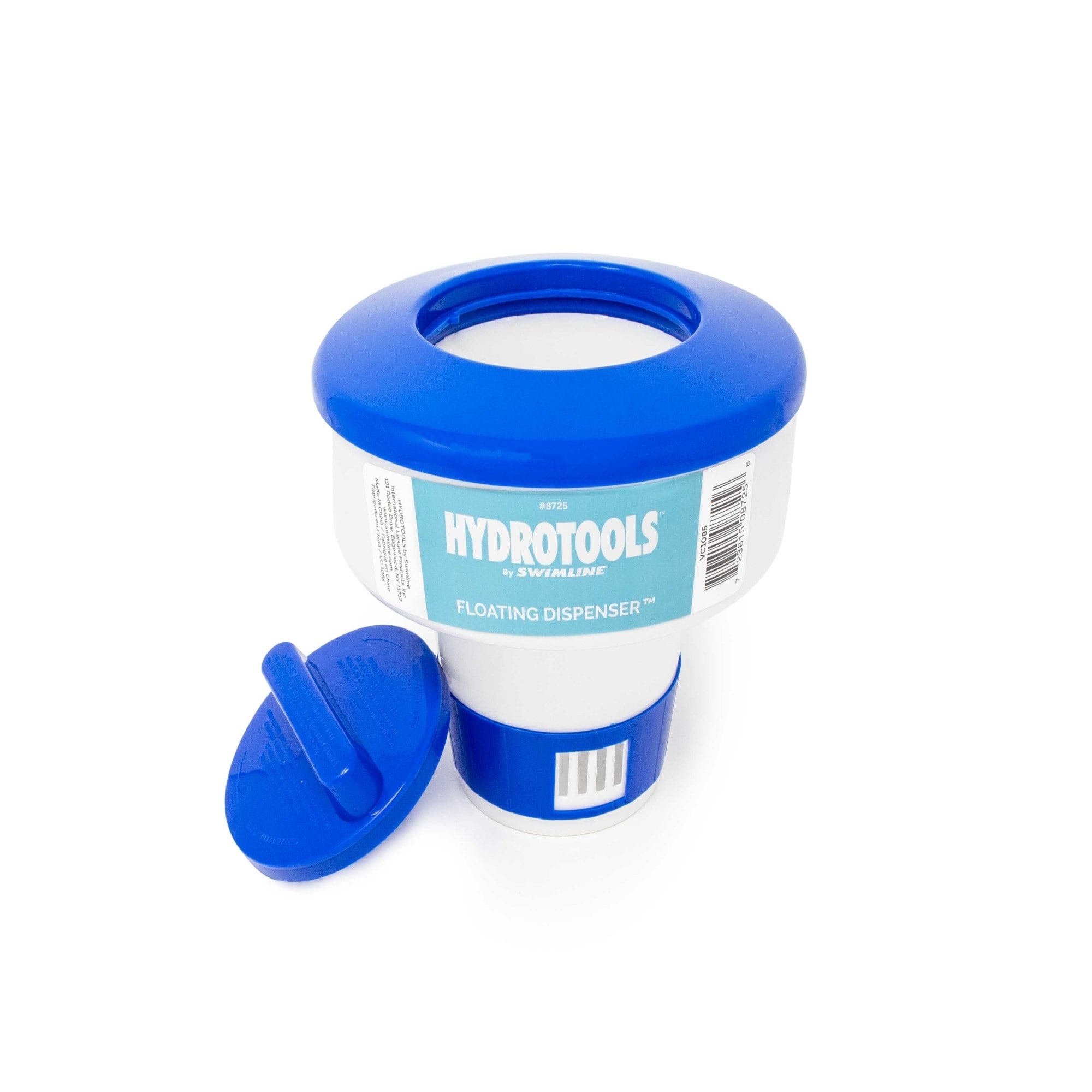 7-Inch Blue White Adjustable Floating Swimming Pool Chemical Dispenser