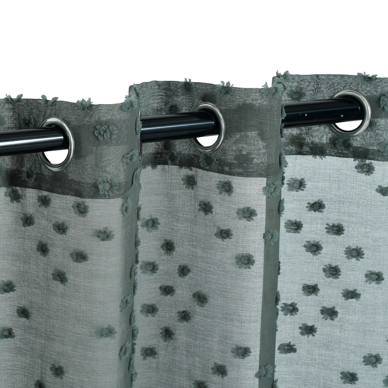 Superior Austen Sheer Grommet Curtain Panel Pair