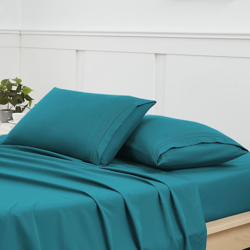 Sweet Home Collection Luxury Embroidered Ultra Soft Microfiber Pillowcases 2 Pack