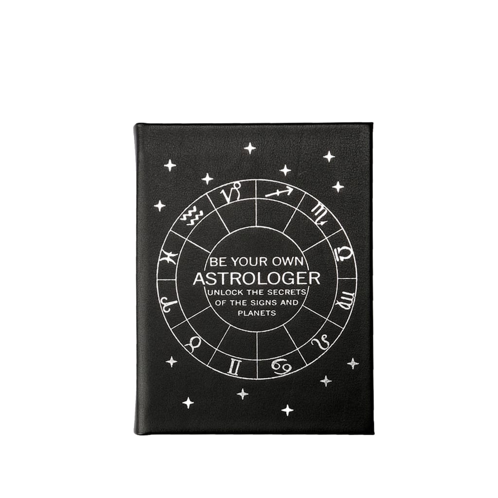 Graphic Image Be Your Own Astrologer Coffee Table Book, Leather, Black