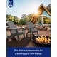 preview thumbnail 21 of 78, WINSOON All Weather HIPS Folding Adirondack Chair with Ottoman, 5-Gear Adjustable Backrest and Retractable Ottoman Set of 4