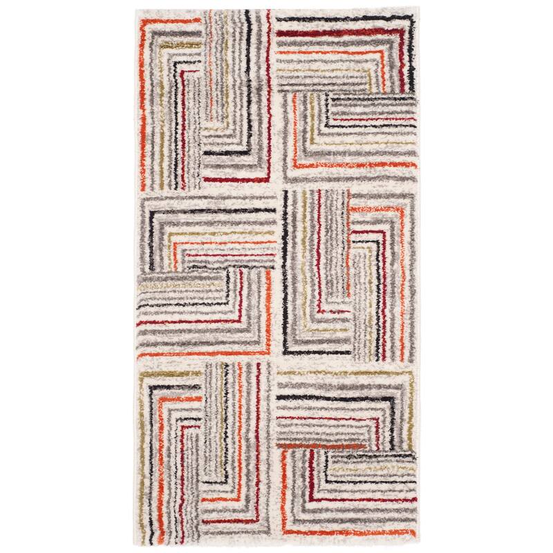SAFAVIEH Porcello Arina Modern Rug - 2' x 3'7" - Ivory/Grey - Rectangle