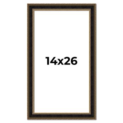14x26 Frame Gold Antique Vintage Sold Wood Picture Frame | 1.75 Inch